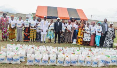 Songon/ Actions sociales: plusieurs familles vulnérables reçoivent des vivres et non vivres