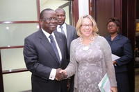 Retour de la BAD à Abidjan : Le Premier Ministre encore rassure par la Vice-Presidente sue Wardell