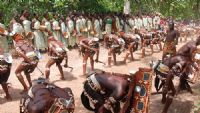 Côte d’Ivoire/ Tchologo Festival : les marionnettes géantes et les majorettes égayent les enfants à Ferké