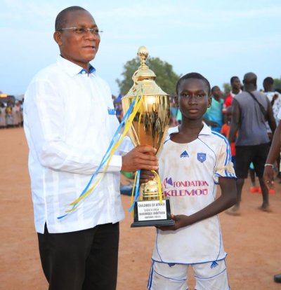 Tournoi Children of Africa dans la Bagoué : Bruno Koné sensibilise à la pratique du sport