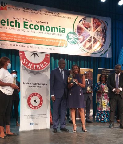 Treich-Economia 2021 : SOLIBRA reçoit un Prix RSE pour ses actions à Treichville