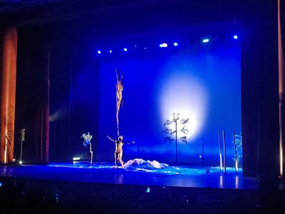 Un groupe sénégalais offre un spectacle de cirque au public du MASA