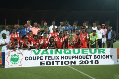 Coupe Houphouët-Boigny : Le Stade d’Abidjan remporte son 2è trophée en battant le Sporting de Gagnoa (2-1)