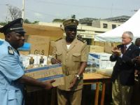 Double cérémonie d’inauguration du centre polyvalent et remise d’équipements à la préfecture de police de Man