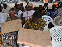 CPI: manifestation anti-Gbagbo de victimes de la crise ivoirienne à Abidjan