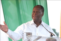 A Tiébissou hier: Ouattara  appelle tous les Ivoiriens à l’union