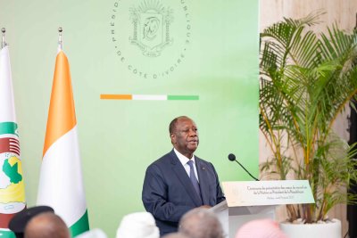 Discours du Président Ouattara lors de la présentation des voeux du nouvel an 2025 de la chefferie traditionnelle et des guides religieux