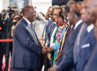 Discours du Président Ouattara lors de la présentation des voeux du nouvel an 2025 du monde académique, des entreprises publiques, du secteur privé et de la société civile 
