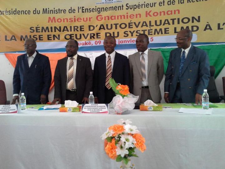 Séminaire d’auto-évaluation de la mise en œuvre du système LMD : l’allocution du Président de l’Université Alassane Ouattara