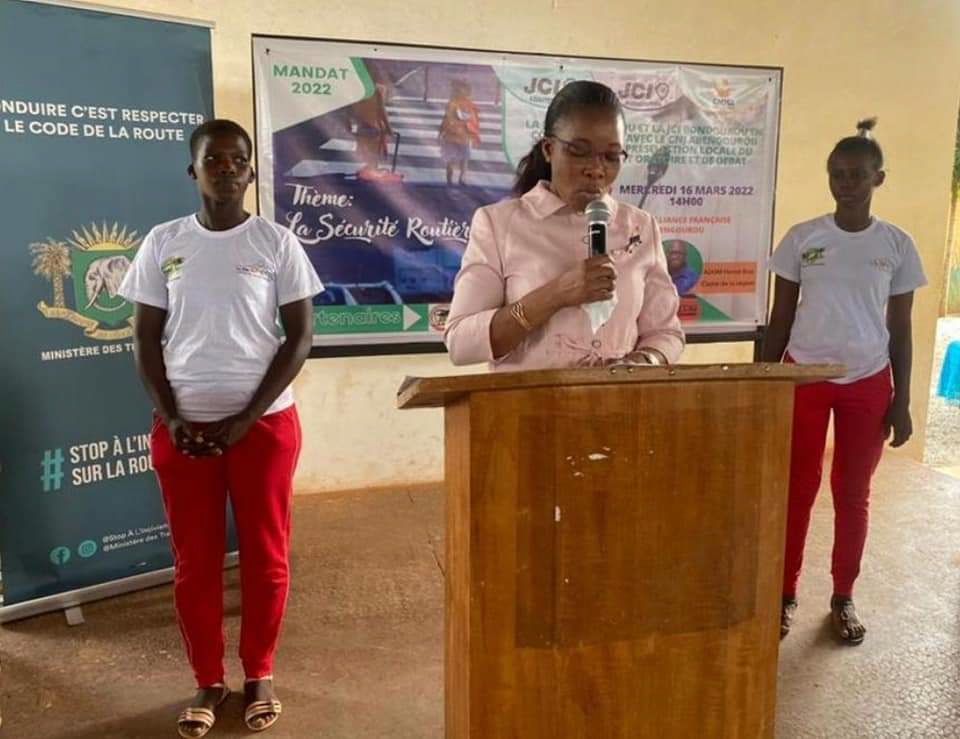 Abengourou: la sécurité routière au centre du concours d’art oratoire et de débats de la Jeune Chambre Internationale