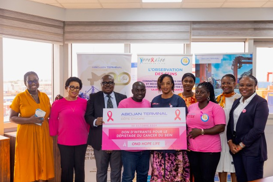 Abidjan Terminal renouvelle son engagement pour le dépistage précoce du cancer du sein en Côte d’Ivoire
