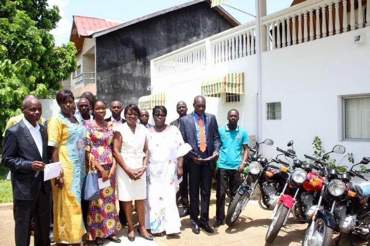 Promotion des droits de l’homme:  des motos  remises aux commissaires régionaux