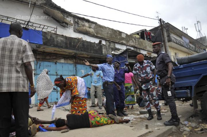 L’effondrement des immeubles