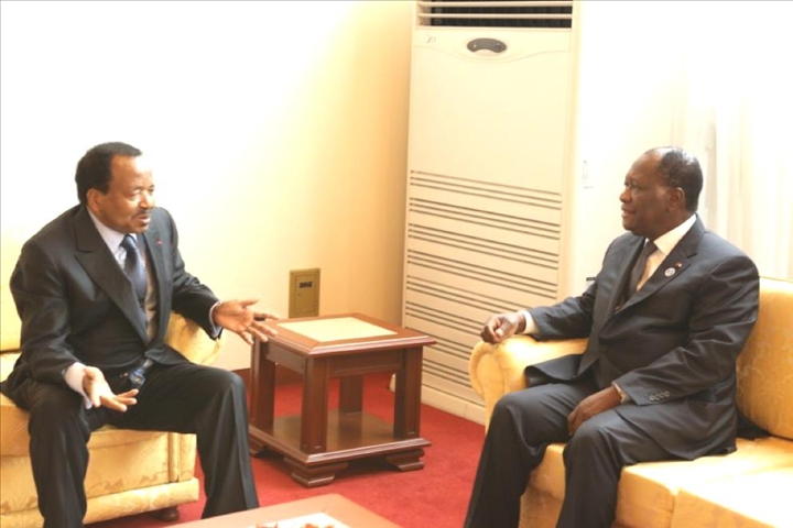 Le Chef de l’Etat s’entretient avec le Président Camerounais, avant de regagner Abidjan