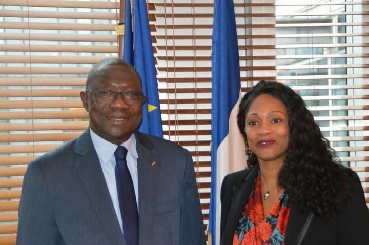 Coopération Sportive : le ministre Amichia françois rencontre son homologue français, Laura Flessel à Paris