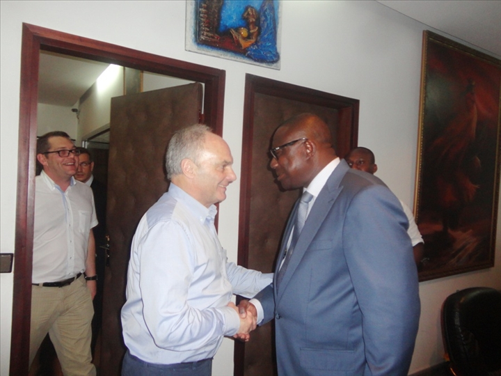 Amichia François échange avec une délégation de cités unies France (CUF)