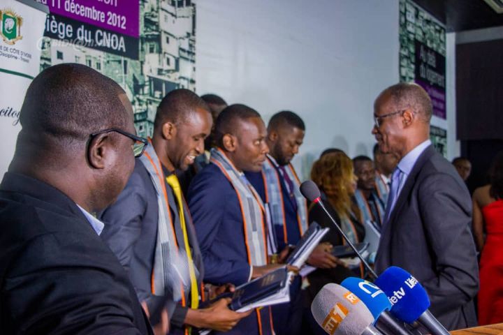 Ordre des architectes de Côte d’Ivoire: Une trentaine de nouveaux membres prêtent serment