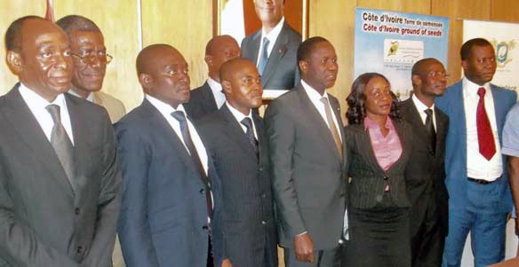 Le ministre Sangafowa recevant l’ARLASEMCI : Il ne peut avoir de relance que si la politique semencière est performante