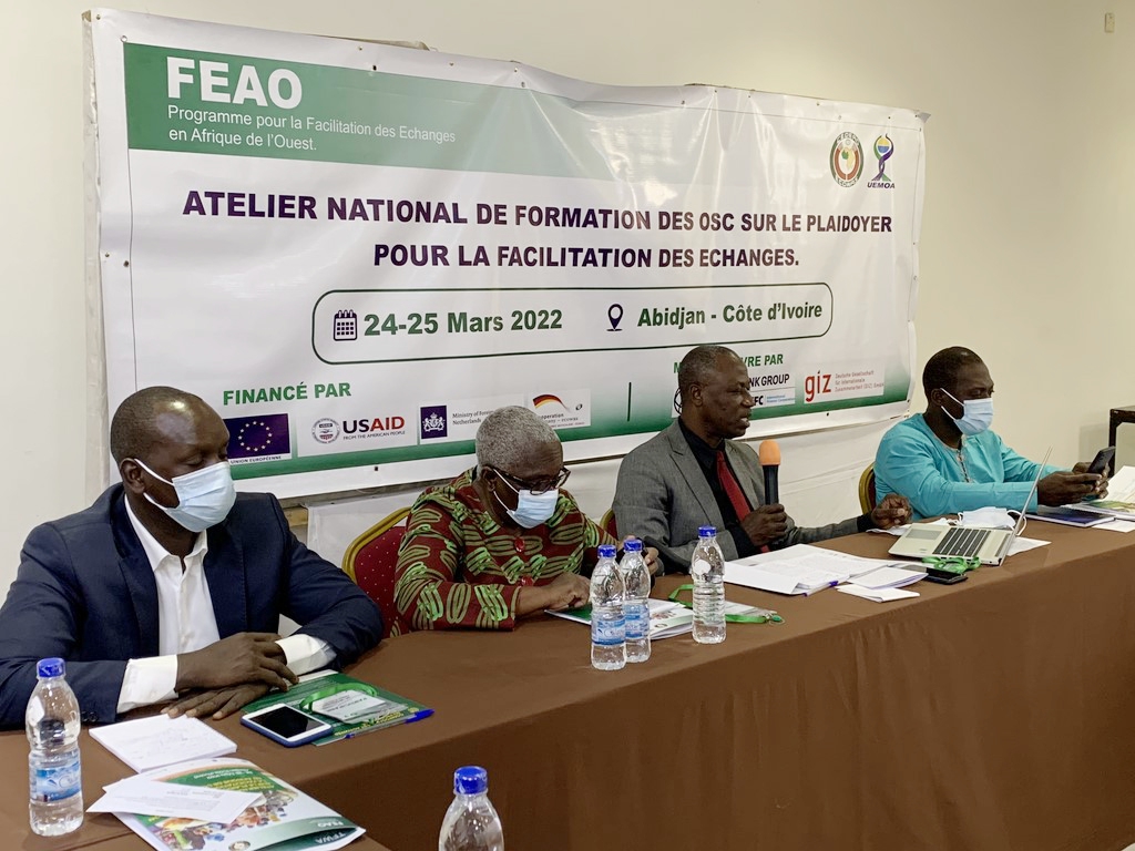 Des OSC se forment sur le plaidoyer pour la facilitation des échanges en Afrique de l’ouest