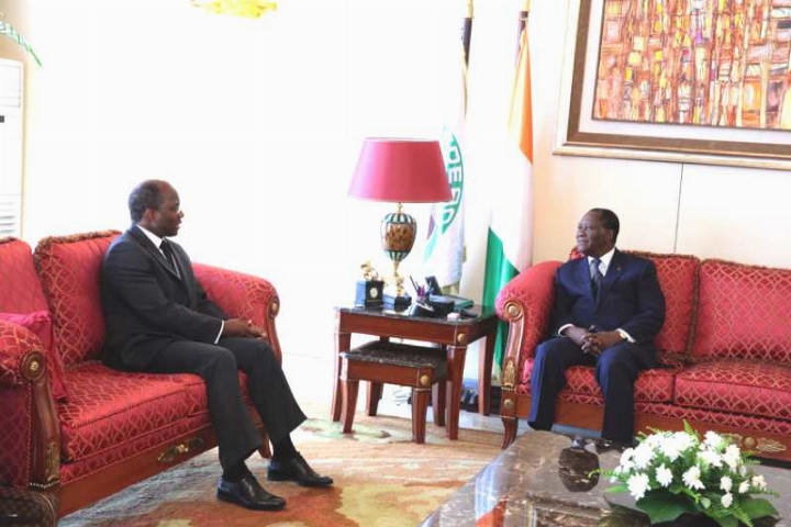 Activités du chef de l`Etat: le Président Alassane Ouattara a reçu le ministre burkinabé Djibril Bassolé et le président du Jetro