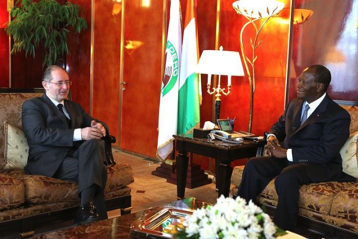 Palais présidentiel / Situation au Mali et au Nigeria, APE : Ouattara échange avec le représentant de l’UE