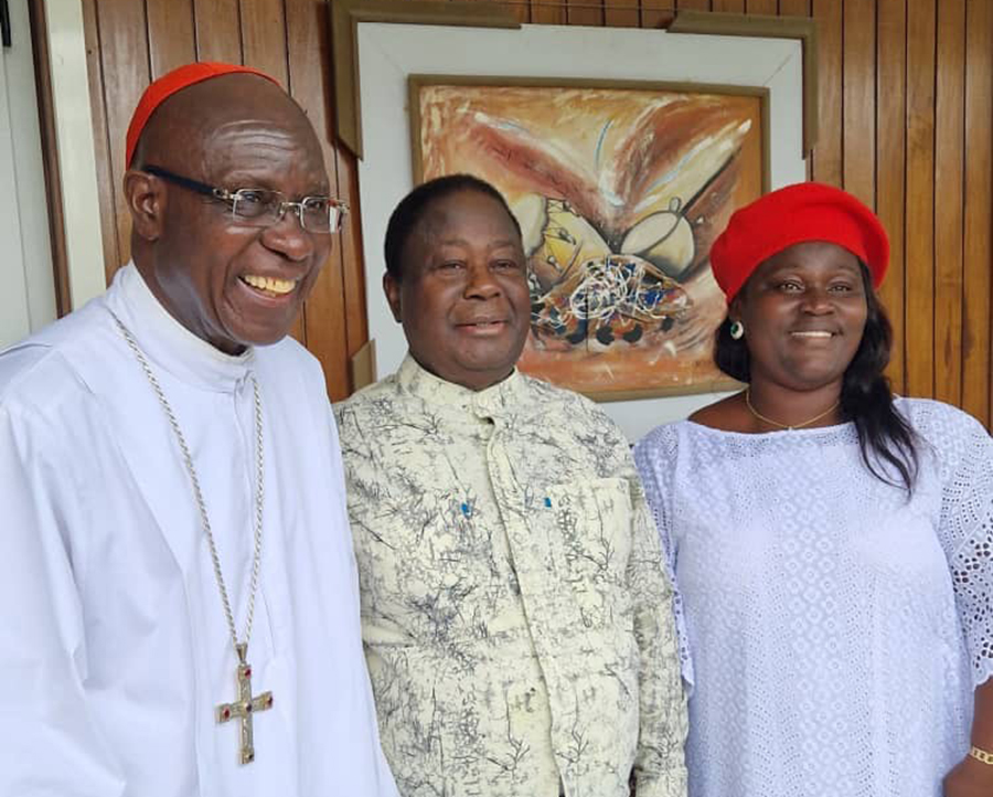 Audience: Henri Konan Bedie reçoit la visite du cardinal Kutwa