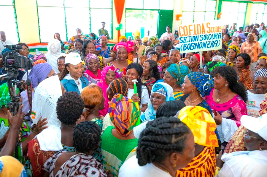 Autonomisation et épanouissement de la femme : La ministre Nassénéba Touré réitère l’engagement du Gouvernement devant 2000 femmes du District Sassandra–Marahoué