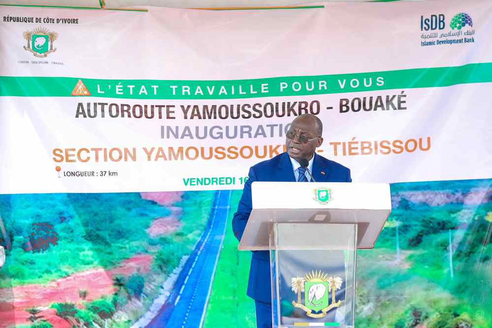 Inauguration de l'autoroute du Nord, section Yamoussoukro-Tiébissou: Discours du Vice-président de la République