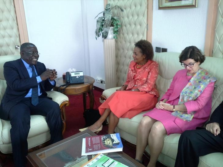 Coopération internationale : L’ex-gouverneure générale du Canada reçue par le ministre Cisse Bacongo
