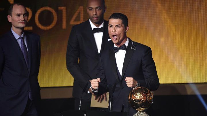 Le Portugais Cristiano Ronaldo, lauréat du Ballon d’or 2014