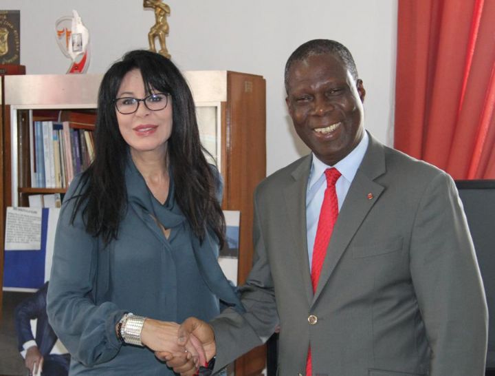 Ministère de la Culture et de la Francophonie: Yamina Benguigui reçu en Audience.
