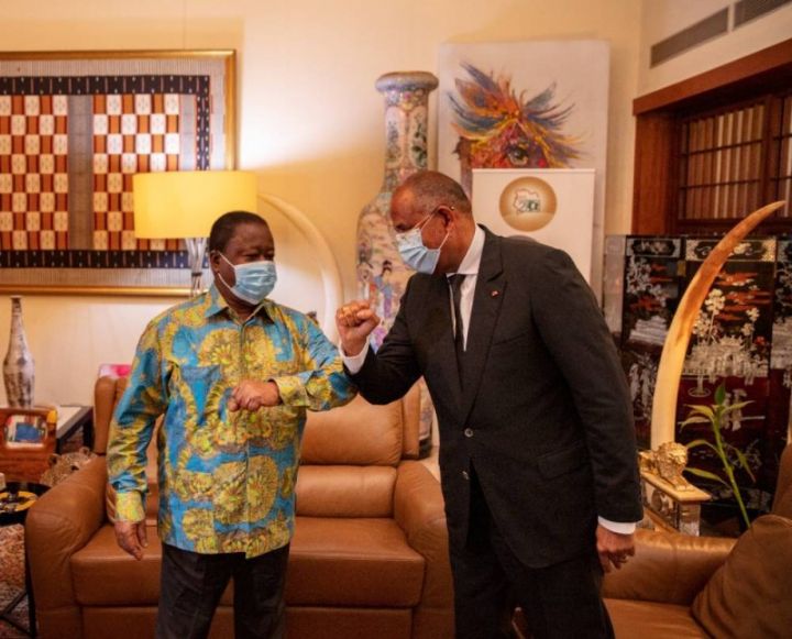 Daoukro : Le Premier ministre Patrick Achi présente ses condoléances au président Henri Konan Bédié