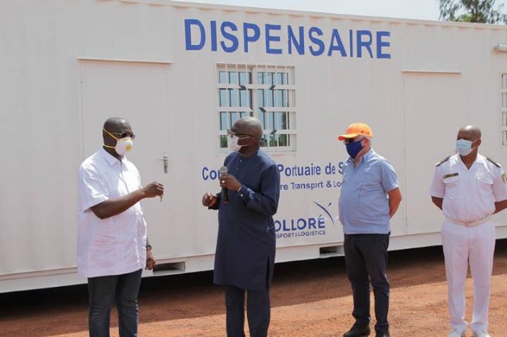 Riposte contre le Covid-19 : Bolloré Transport & Logistics fait don d’un dispensaire à la population de San Pedro