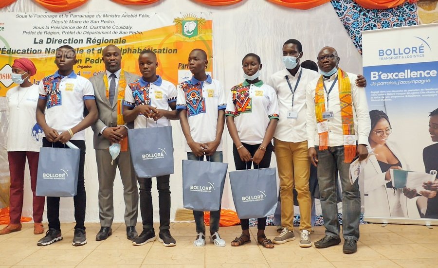 Bolloré transport & logistics récompense les meilleurs élèves de San-Pedro dans le cadre de son programme b-excellence
