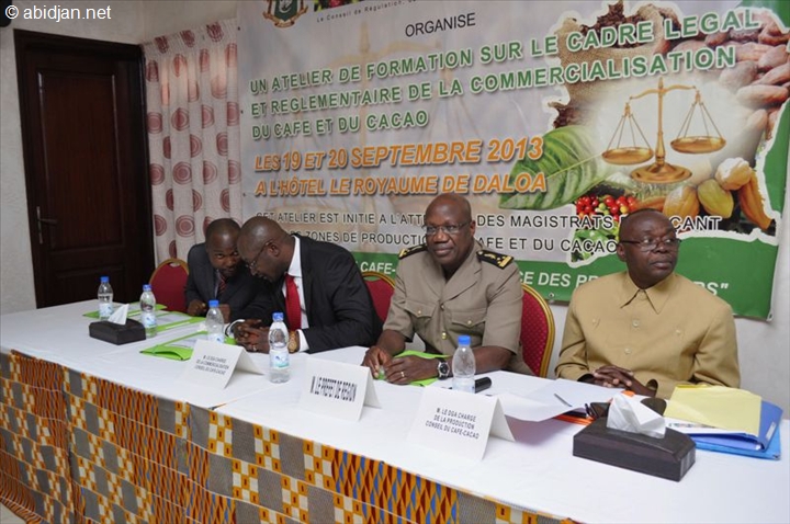 Le conseil du café-cacao organise un atelier de renforcement des capacités des magistrats sur le système de commercialisation du café-cacao