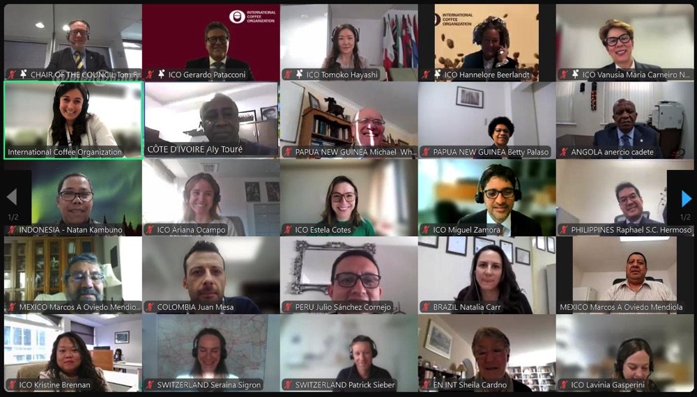 Café: la 139ème session du Conseil de l’Organisation Internationale s'est tenue en ligne