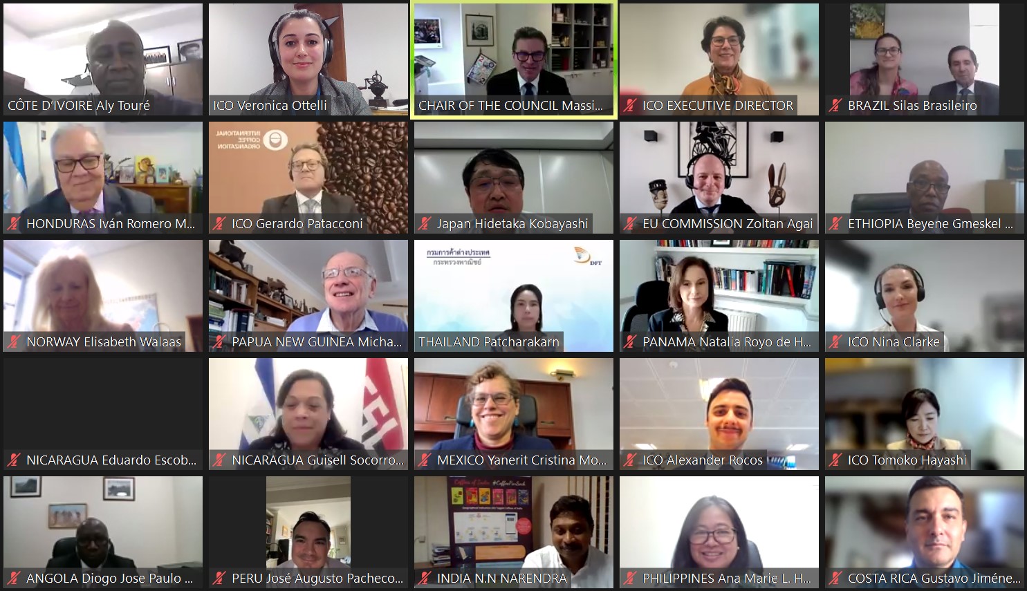 Café: participation de la Côte d'Ivoire à la 135ème session du Conseil de l'OIC à Londres