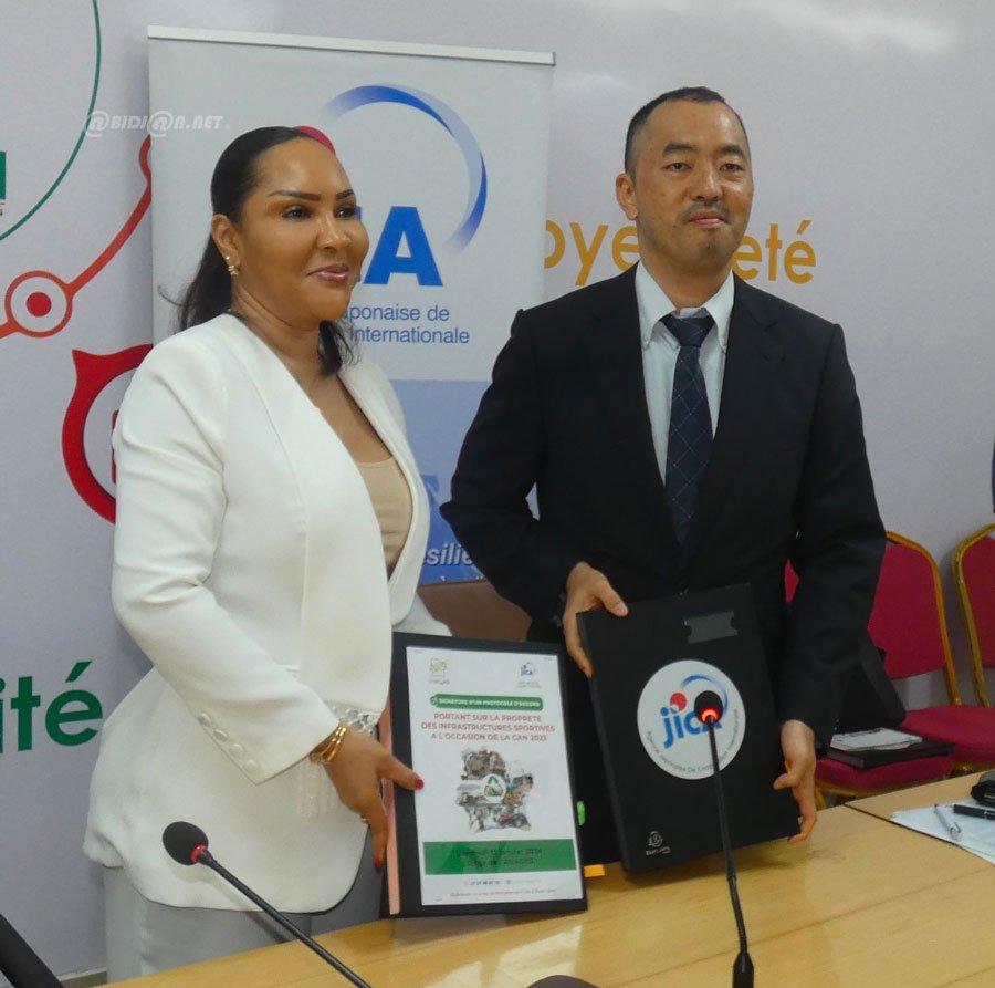 Can 2023: l’agence Japonaise et l’ANAGED signent une convention portant sur le cadre de gestion de la propreté des stades