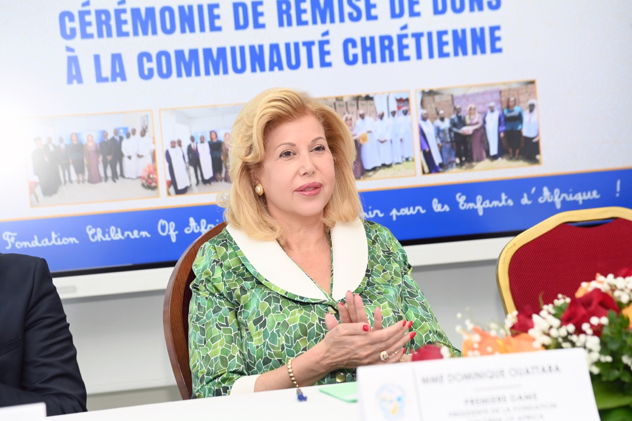 La Première Dame, Madame Dominique Ouattara, Présidente de la Fondation Children Of Africa : « Je souhaite que nous continuions à prier pour notre chère Côte d’Ivoire afin qu’elle demeure un pays de fraternité »