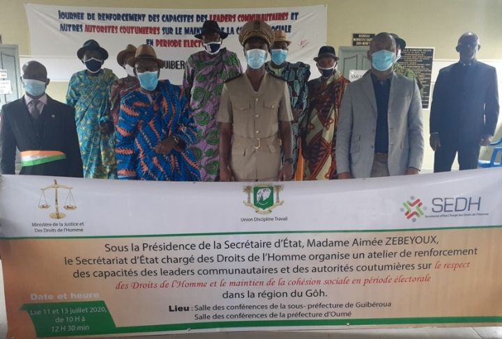 Une centaine de leaders communautaires de Guibéroua formés au maintien de la cohésion sociale