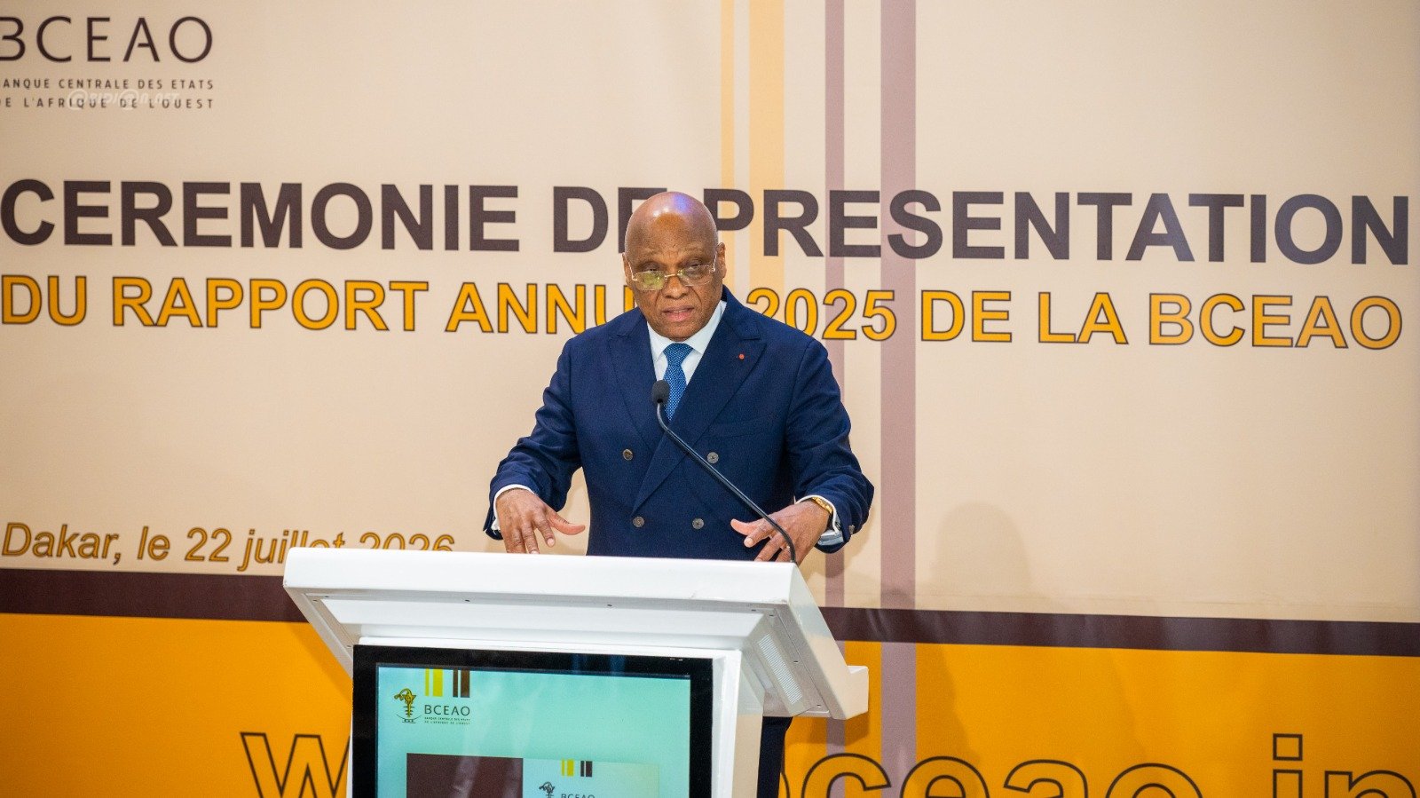 BCEAO : l’économie de l’UEMOA est restée « vigoureuse » en 2025 ( Jean-Claude Brou)