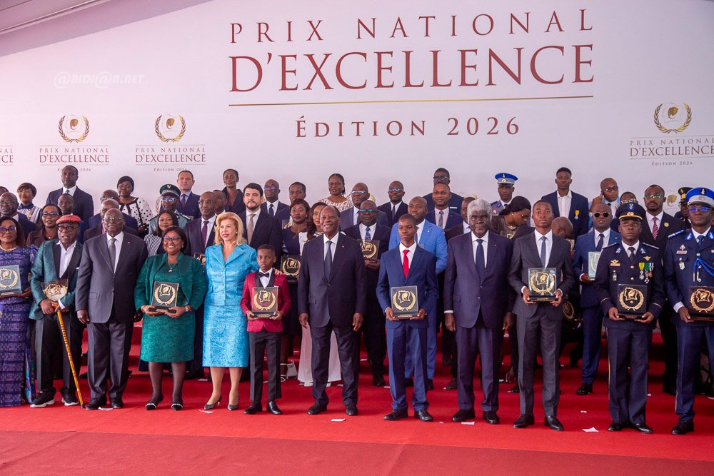 Côte d’Ivoire : 80 lauréats distingués lors de la Journée nationale de l’Excellence 2026