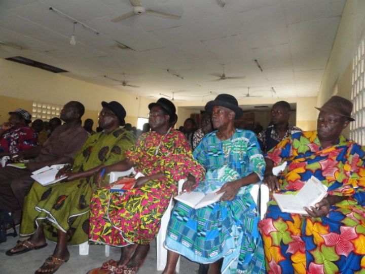 Tiassalé/ Les populations sorties massivement pour écouter le message de la Direction du Foncier Rural du Ministère de l’Agriculture et du Développement Rural