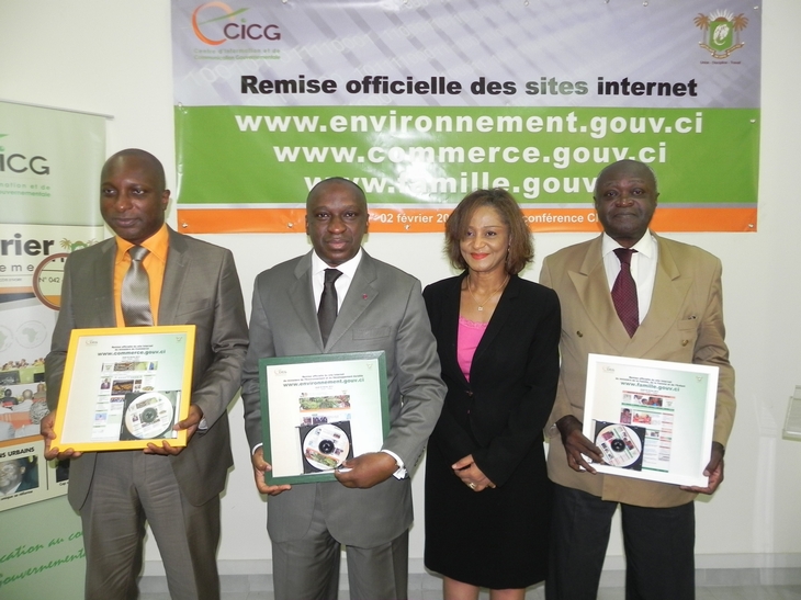 Communication Gouvernementale : Le Cicg remet les sites des ministères de l’environnement,  du commerce et de la famille