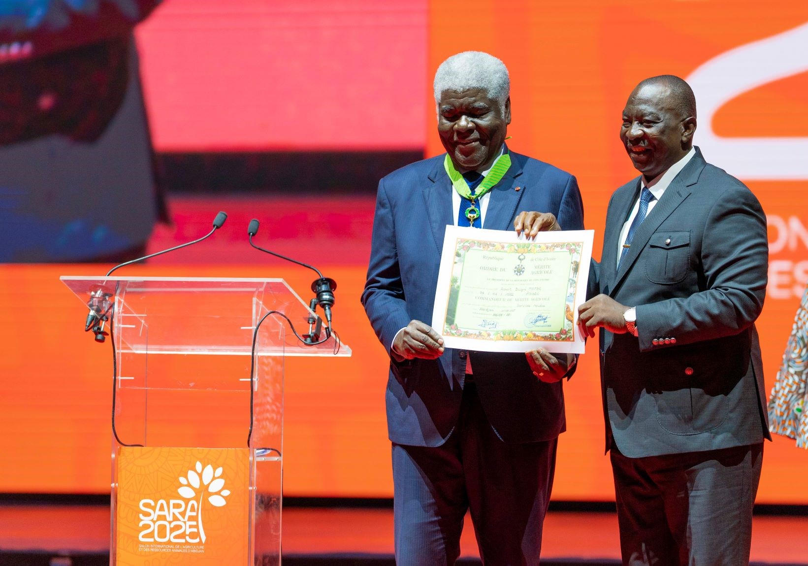 Clôture de la partie scientifique du SARA 2025 : le Premier Ministre Robert Beugré Mambé affirme l'ambition de la Côte d'Ivoire de faire partie des dix meilleures nations agricoles au monde