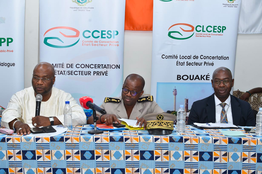 Comité local de Concertation État-Secteur privé de Bouaké : le CCESP a conduit une mission d'imprégnation des activités
