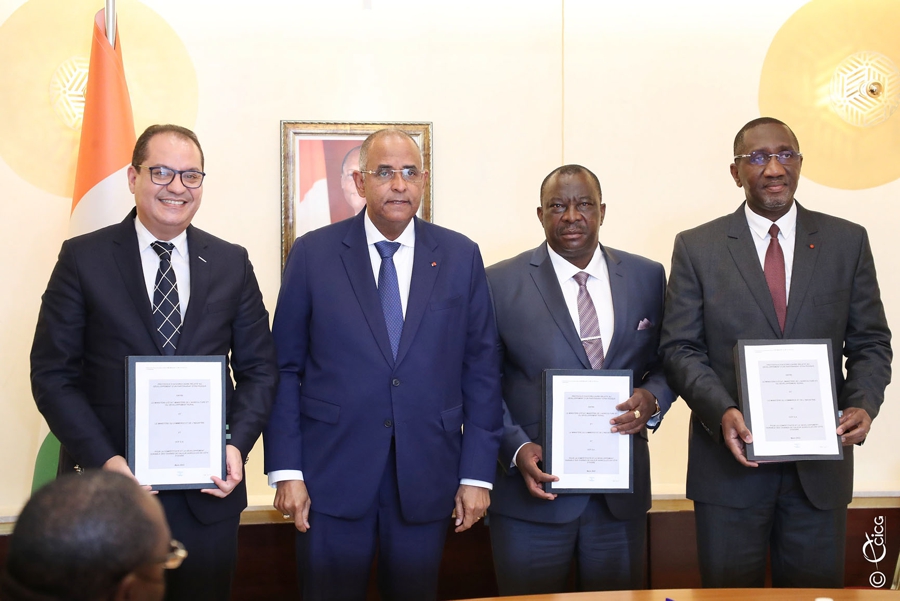 Compétitivité de l'agriculture : le Premier ministre préside la signature d'un Protocole d'accord-cadre entre le gouvernement ivoirien et OCP S.A, leader mondial dans la production d'engrais