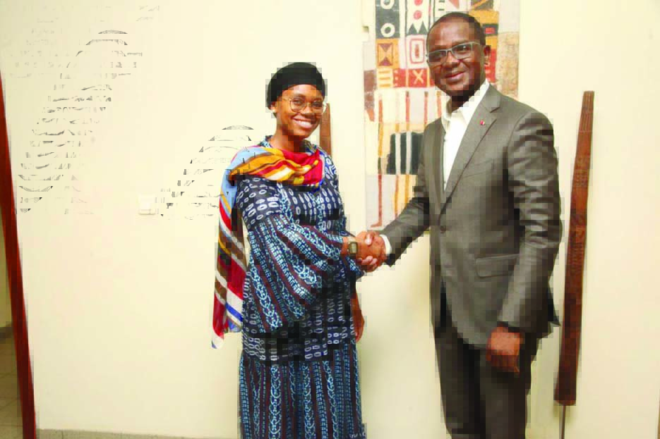 Confédération générale des entreprises de Côte d’Ivoire (CGECI) : Ahmed Cissé échange avec la directrice Pays de l'Institut Tony Blair for Global Change