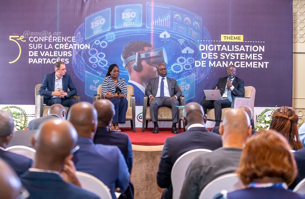 Publi-reportage Côte d’Ivoire/5è conférence annuelle sur la création de valeurs partagées : des dirigeants d'entreprises instruits sur les enjeux de la digitalisation des systèmes de management