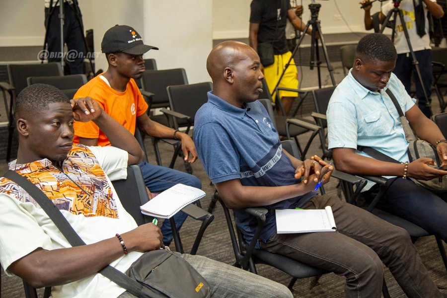 Conférence de presse d'avant match de l'équipe du Racing Club d'Abidjan contre l'Asec Mimosas à Bouaké